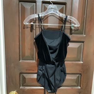 Balera Black Leotard Velvet Wrap  Adult Medium.